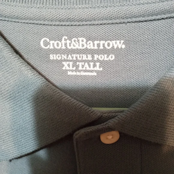 NWT Croft & Barrow Easy Care Men's sz XL Tall Polo - Picture 3 of 7